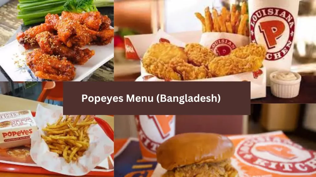 Popeyes Menu Prices (Bangladesh)