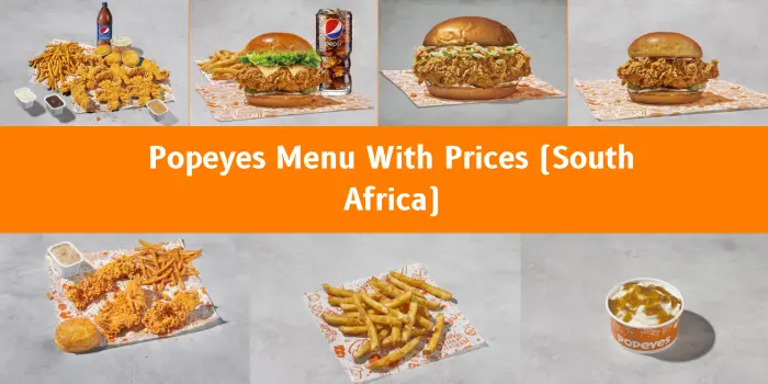 Popeyes Menu With Prices (South Africa)