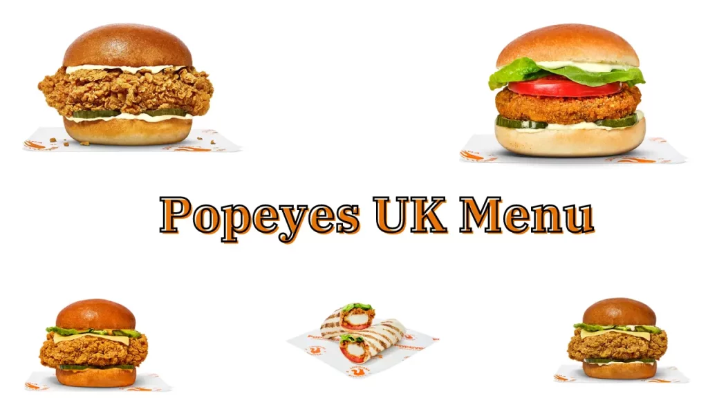 Popeyes UK Menu 